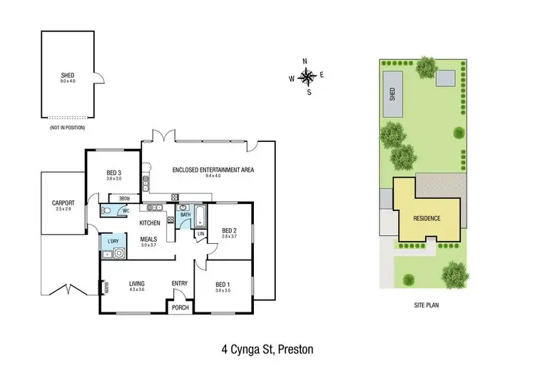 Floorplan of Homely house listing, 4 Cynga Street, Preston VIC 3072