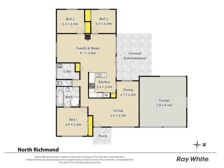 Floorplan of Homely house listing, 61 Arthur Phillip Drive, North Richmond NSW 2754