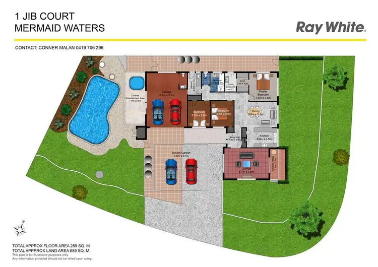 Floorplan of Homely house listing, 1 Jib Court, Mermaid Waters QLD 4218