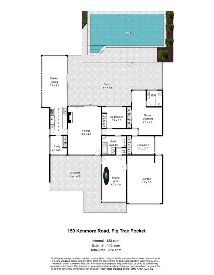Floorplan of Homely house listing, 150 Kenmore Road, Fig Tree Pocket QLD 4069