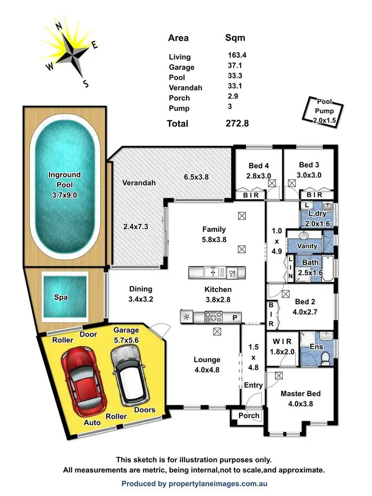 Floorplan of Homely house listing, 15 Teal Court, Hewett SA 5118