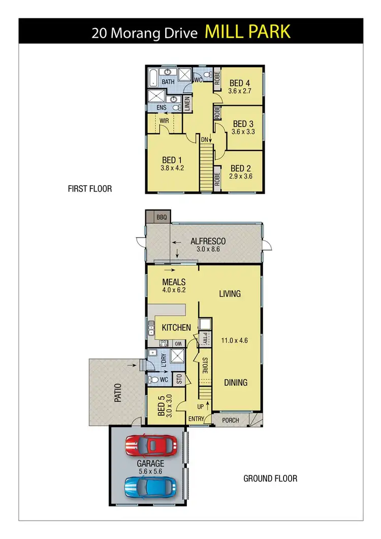 Floorplan of Homely house listing, 20 Morang Drive, Mill Park VIC 3082
