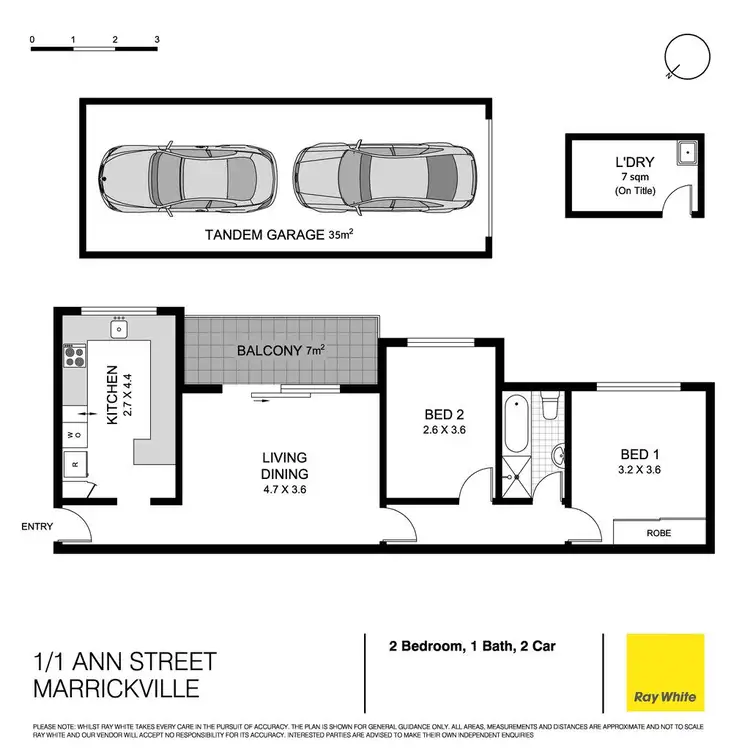 Floorplan of Homely apartment listing, 1/1 Ann Street, Marrickville NSW 2204