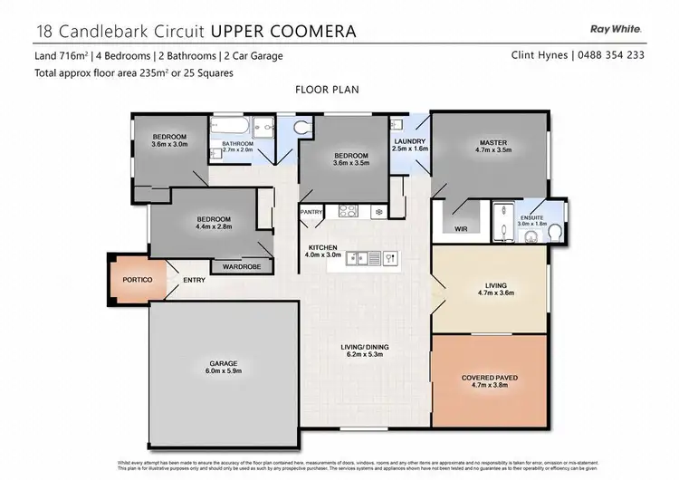 Floorplan of Homely house listing, 18 Candlebark Circuit, Upper Coomera QLD 4209