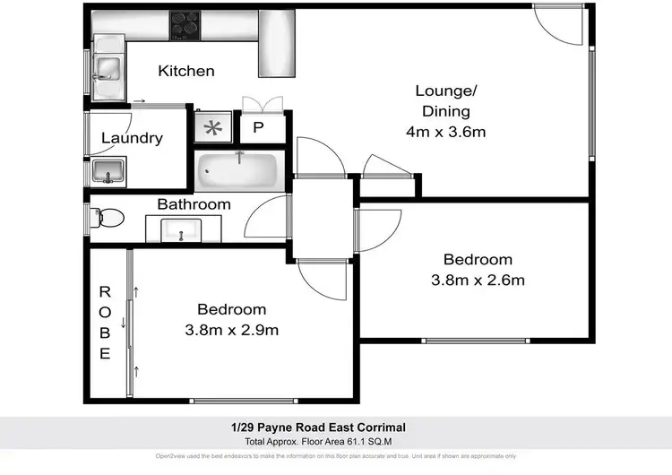 Floorplan of Homely house listing, 1/29 Paynes Road, East Corrimal NSW 2518