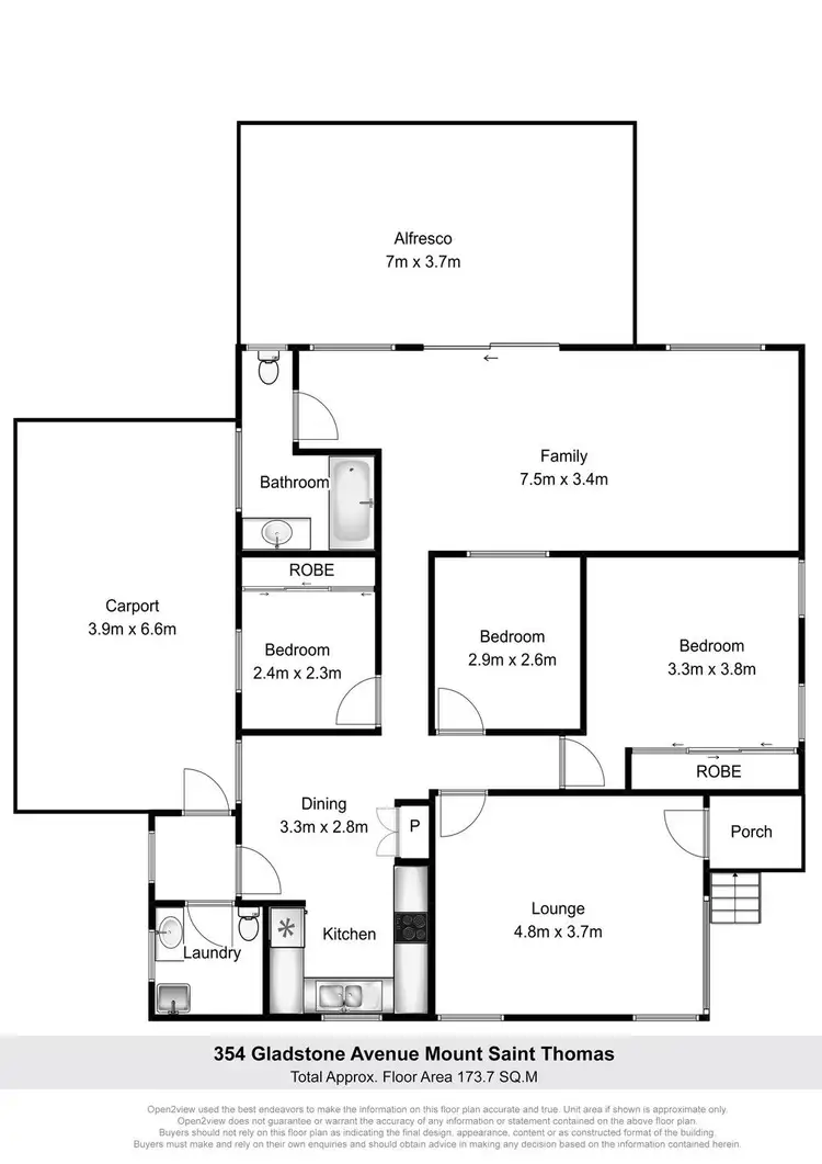 Floorplan of Homely house listing, 354 Gladstone Avenue, Mount Saint Thomas NSW 2500