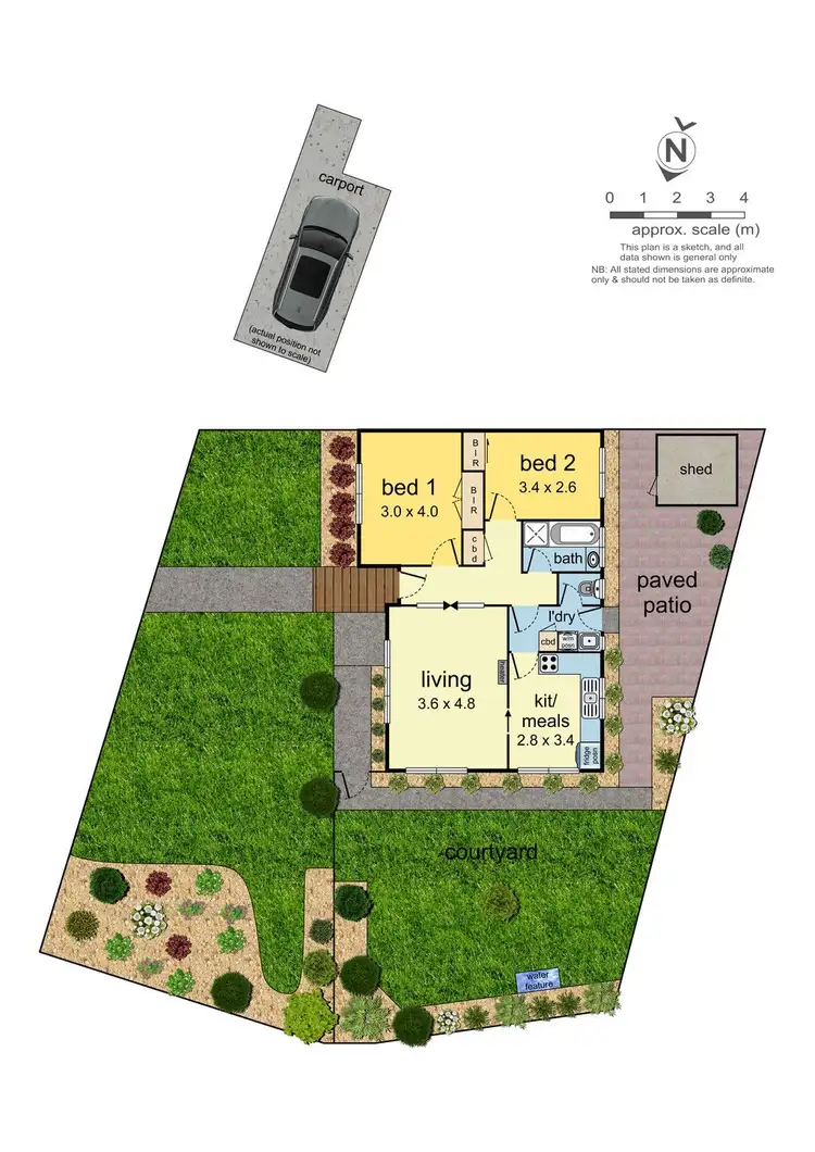 Floorplan of Homely unit listing, 1/1 Neil Court, Mulgrave VIC 3170