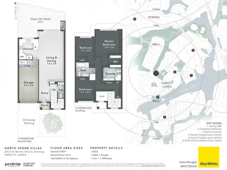 Floorplan of Homely house listing, 23/2 North Shore Avenue, Varsity Lakes QLD 4227