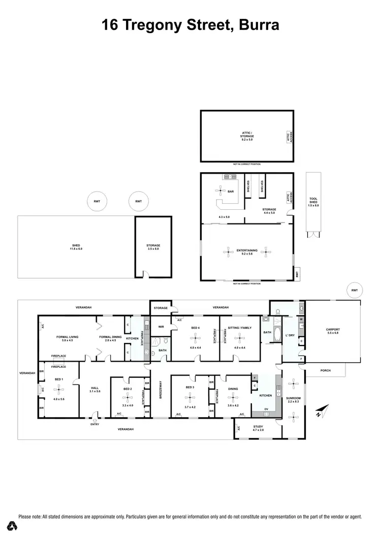 Floorplan of Homely house listing, 16 Tregony Street, Burra SA 5417