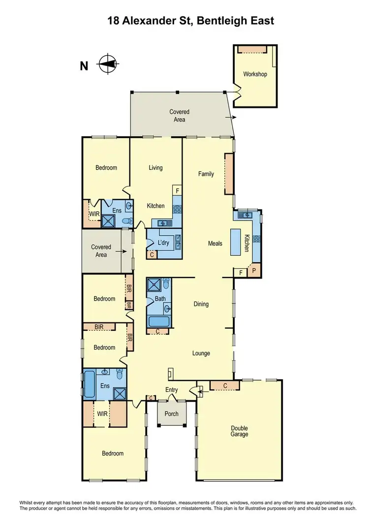Floorplan of Homely house listing, 18 Alexander Street, Bentleigh East VIC 3165