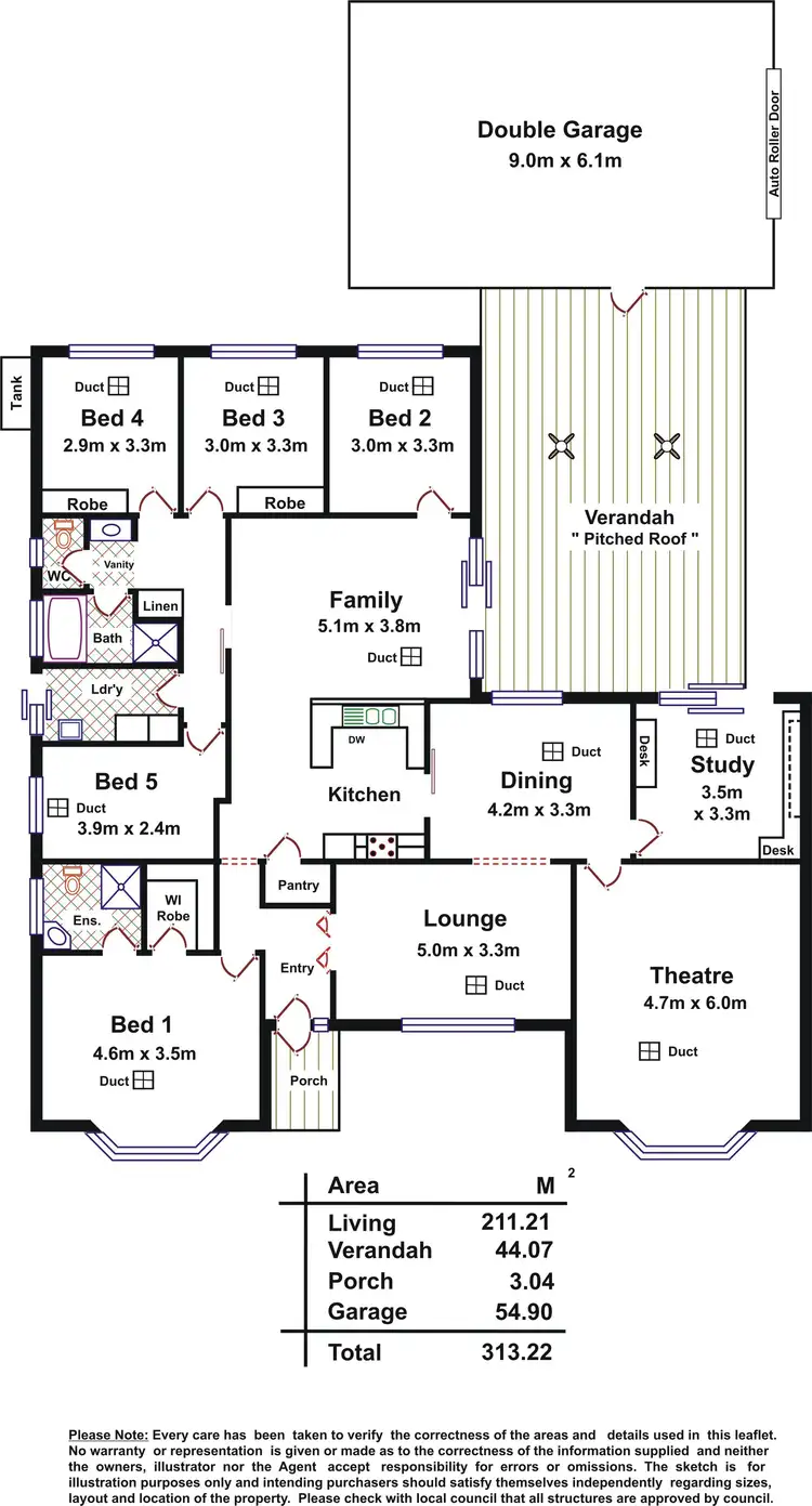 Floorplan of Homely house listing, 5 Cumbria Way, Craigmore SA 5114