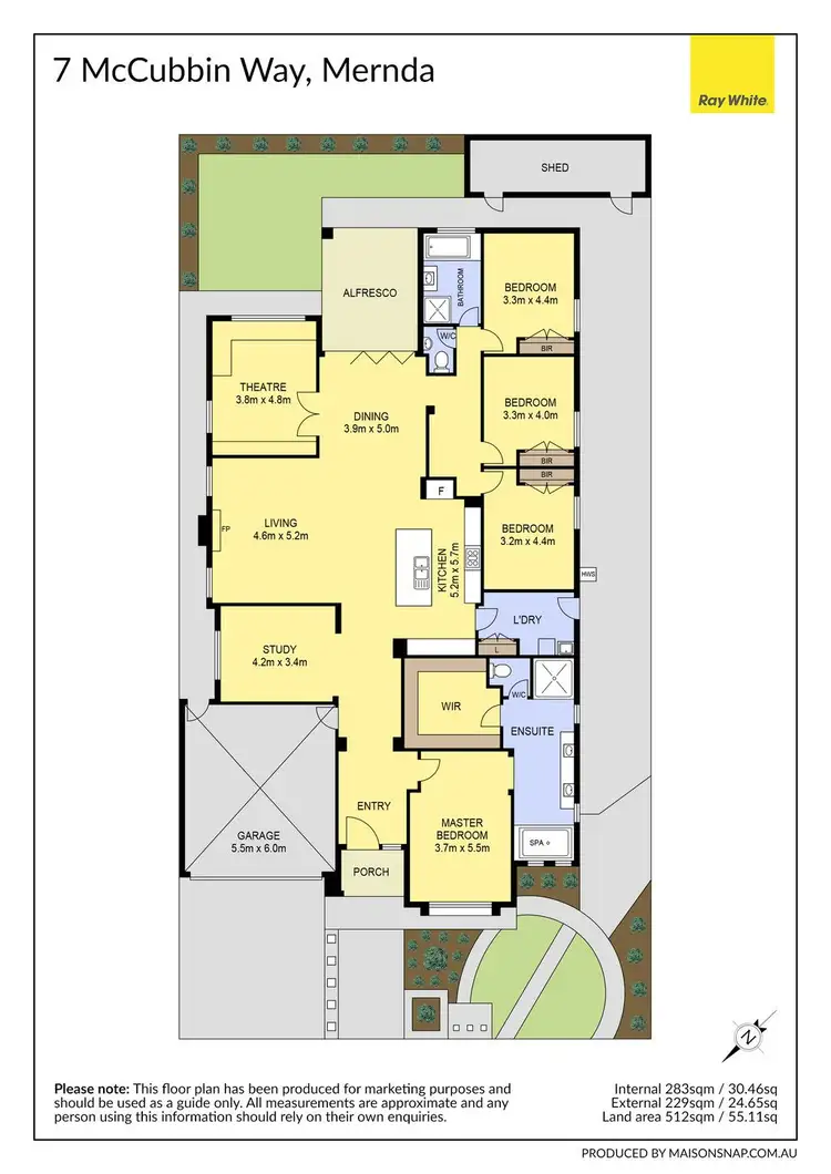 Floorplan of Homely house listing, 7 McCubbin Way, Mernda VIC 3754