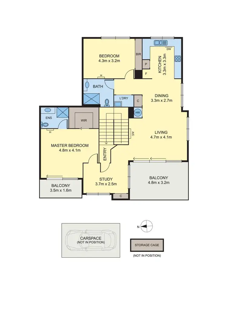 Floorplan of Homely apartment listing, 7/1 Stockade Avenue, Coburg VIC 3058