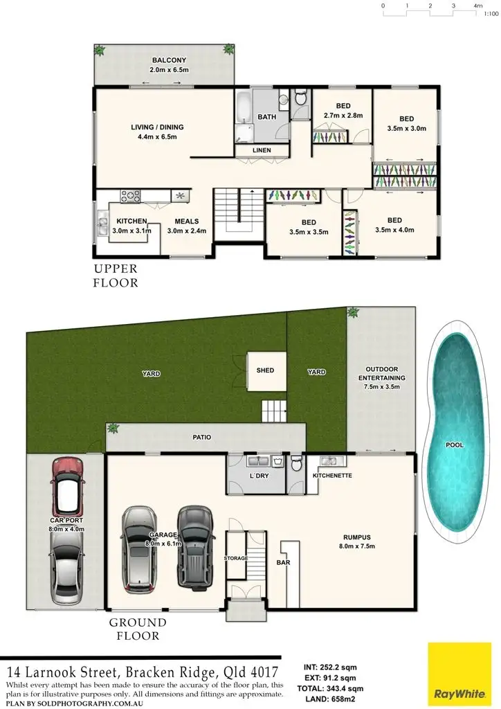 Floorplan of Homely house listing, 14 Larnook Street, Bracken Ridge QLD 4017