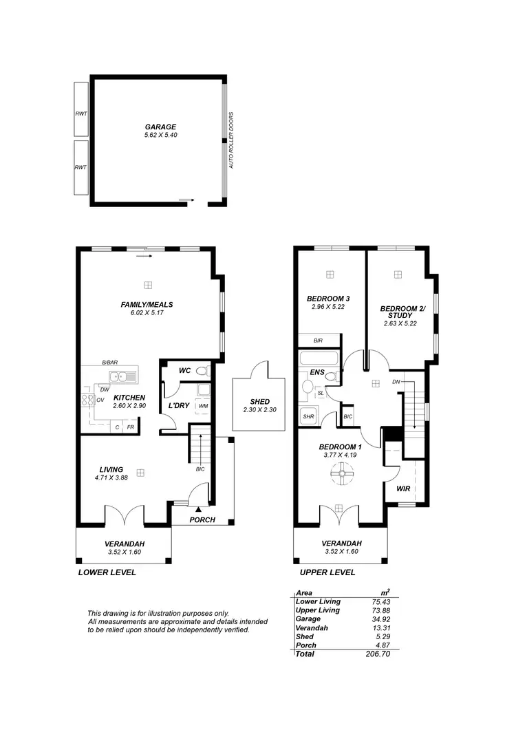 Floorplan of Homely house listing, 1/13 Hampden Street, Firle SA 5070