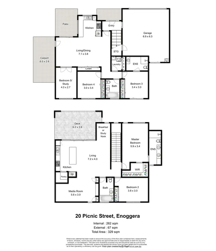 Floorplan of Homely house listing, 20 Picnic Street, Enoggera QLD 4051