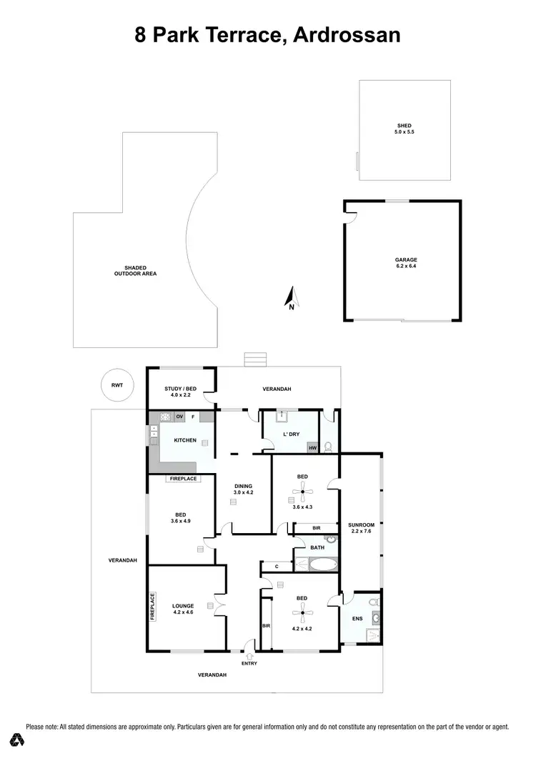 Floorplan of Homely house listing, 8 Park Terrace, Ardrossan SA 5571