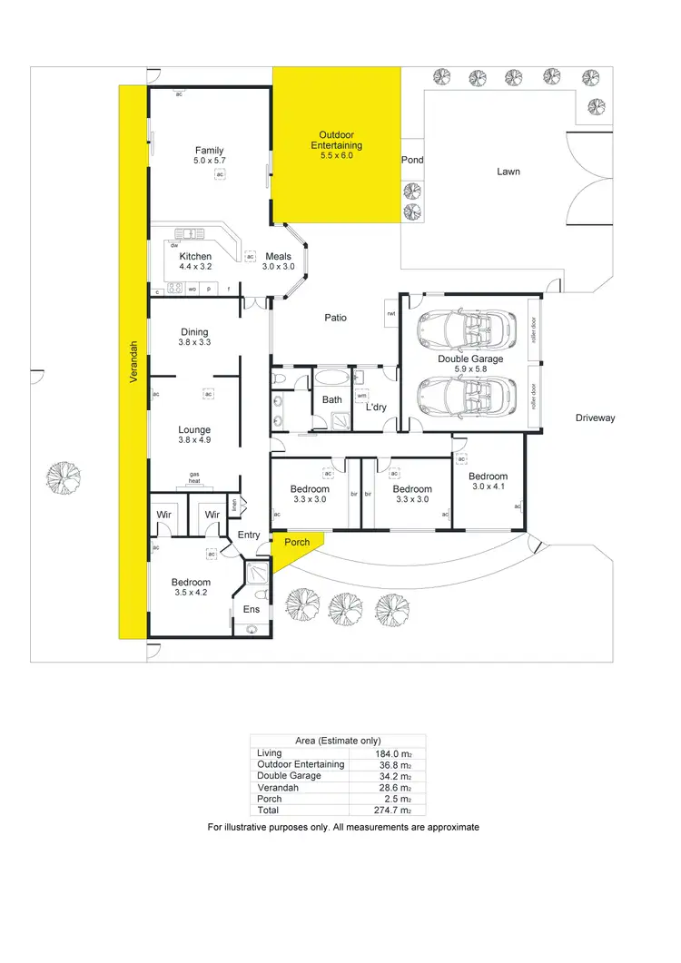 Floorplan of Homely house listing, 6 Foremost Court, North Haven SA 5018