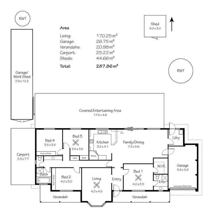 Floorplan of Homely house listing, 70 Sandergrove Road, Strathalbyn SA 5255