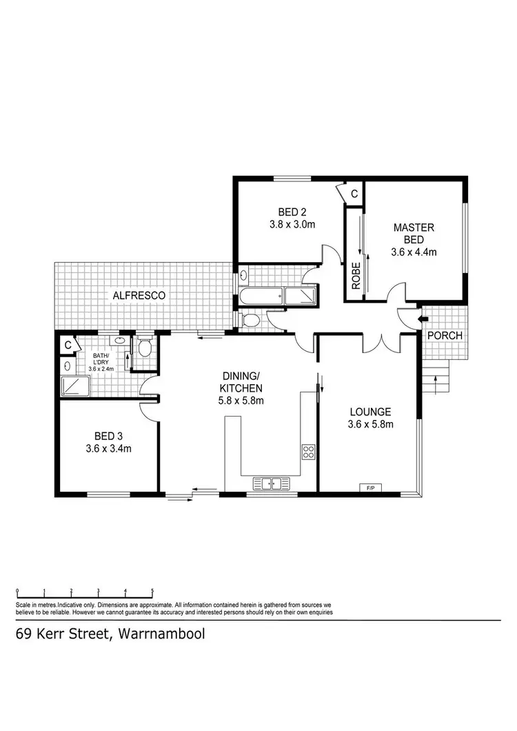 Floorplan of Homely house listing, 69 Kerr Street, Warrnambool VIC 3280