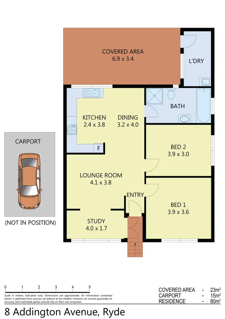Floorplan of Homely house listing, 8 Addington Avenue, Ryde NSW 2112
