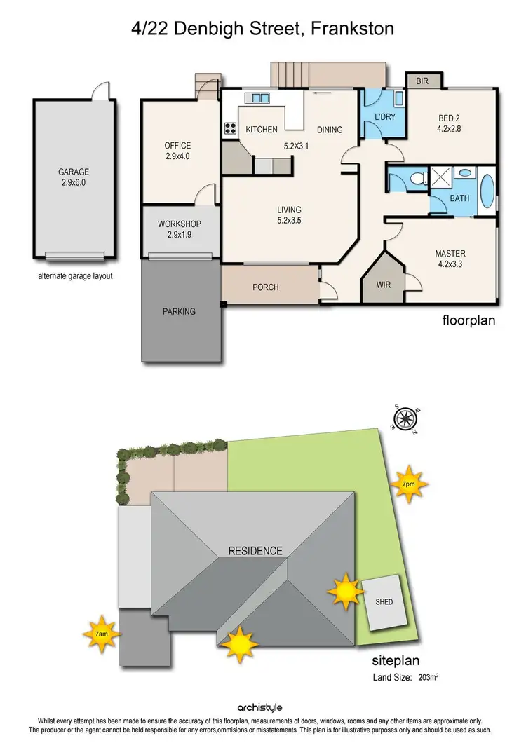 Floorplan of Homely unit listing, 4/22-24 Denbigh Street, Frankston VIC 3199