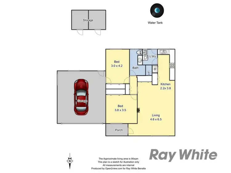 Floorplan of Homely house listing, 2 McCallum Street Devenish, Benalla VIC 3672