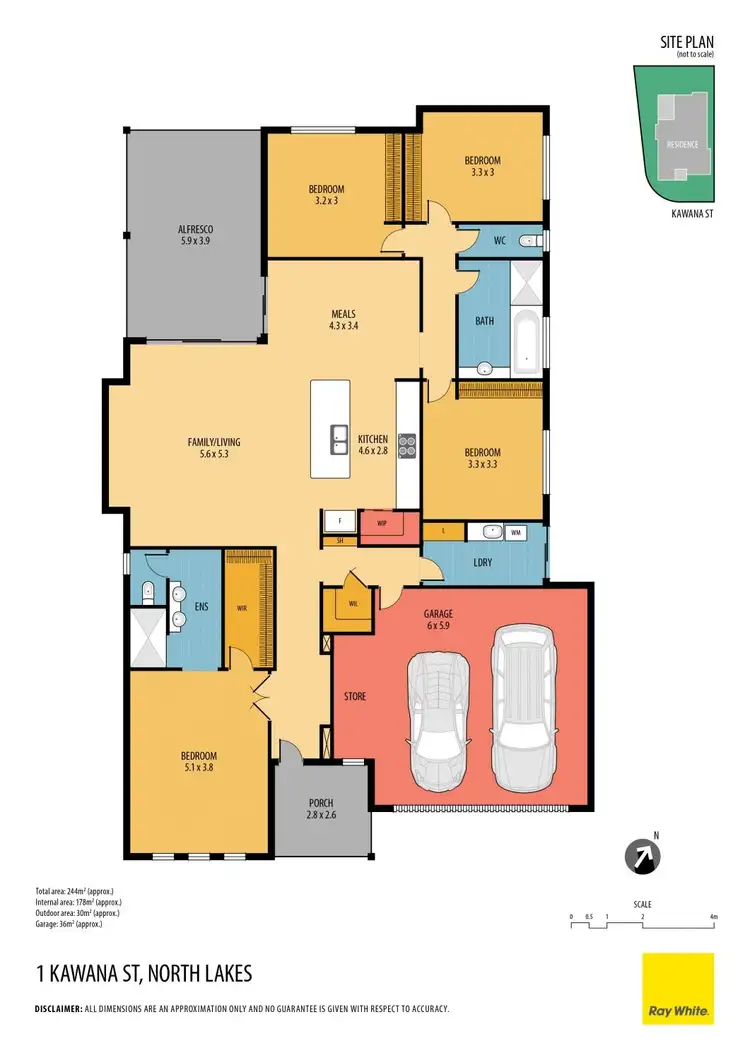 Floorplan of Homely house listing, 1 Kawana Street, North Lakes QLD 4509