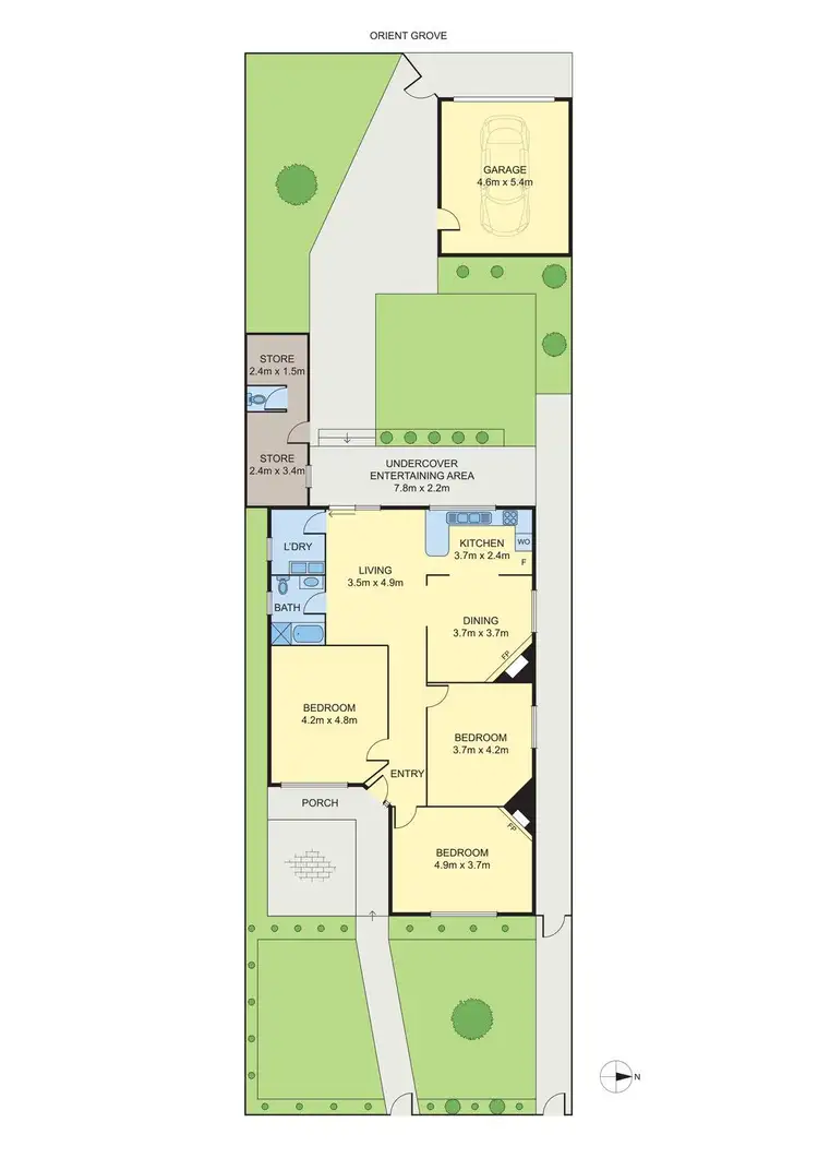 Floorplan of Homely house listing, 4 Orient Grove, Brunswick VIC 3056