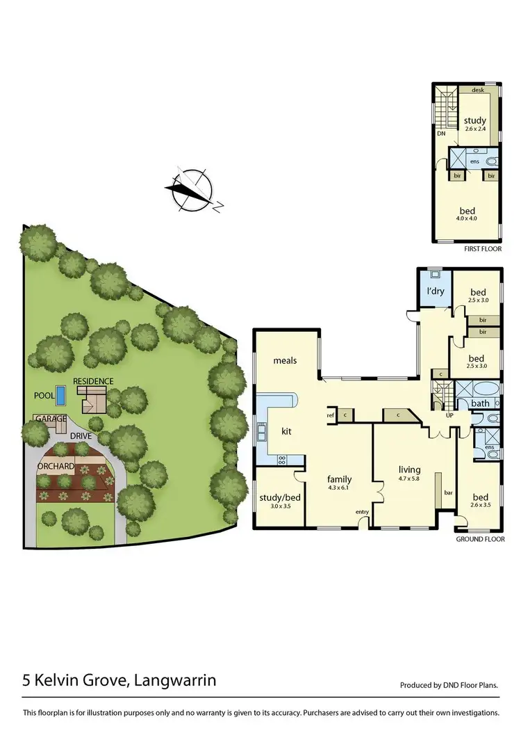 Floorplan of Homely rural property listing, 5 Kelvin Grove, Langwarrin VIC 3910