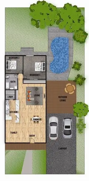 Floorplan of Homely house listing, 10 Dayspring Street, Sunrise Beach QLD 4567