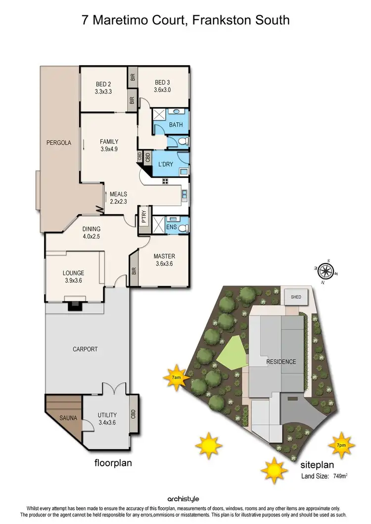 Floorplan of Homely house listing, 7 Maretimo Court, Frankston South VIC 3199