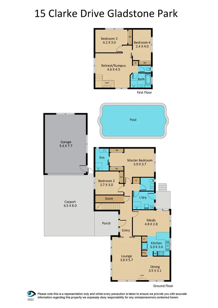 Floorplan of Homely house listing, 15 Clarke Drive, Gladstone Park VIC 3043
