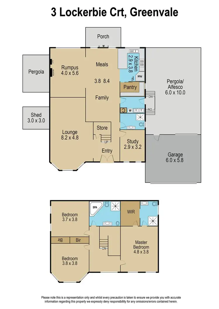 Floorplan of Homely house listing, 3 Lockerbie Court, Greenvale VIC 3059