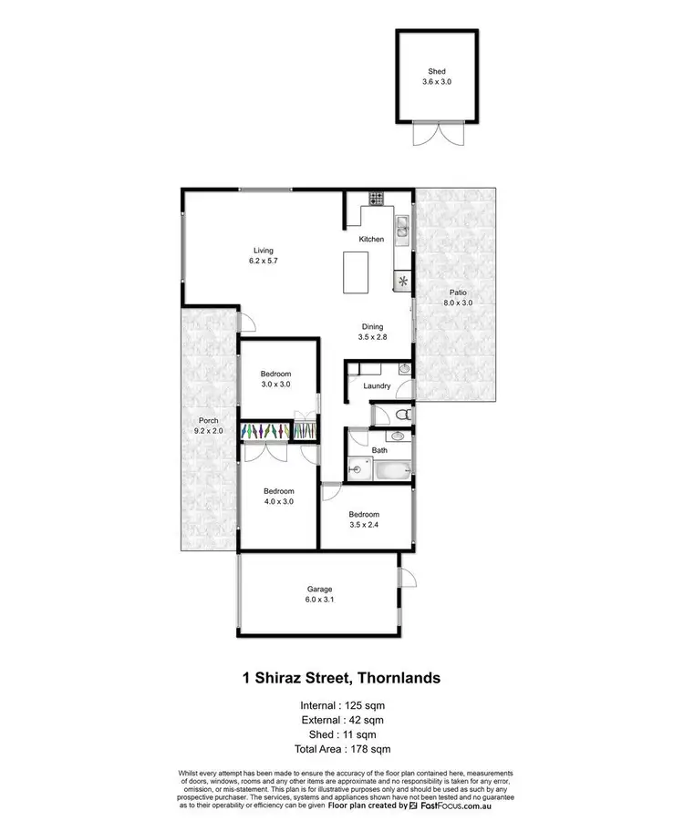 Floorplan of Homely house listing, 1 Shiraz Street, Thornlands QLD 4164