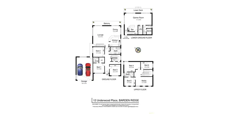 Floorplan of Homely house listing, 12 Underwood Place, Barden Ridge NSW 2234
