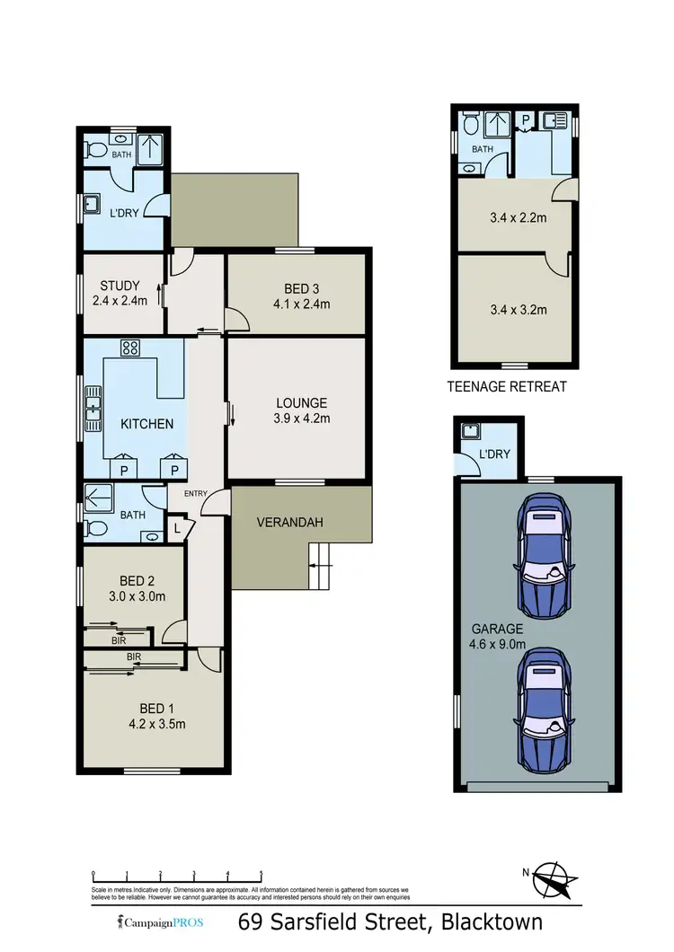 Floorplan of Homely house listing, 69 Sarsfield Street, Blacktown NSW 2148