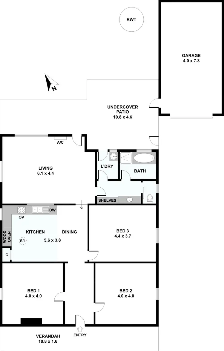 Floorplan of Homely house listing, 26 Ireland Street, Wallaroo SA 5556