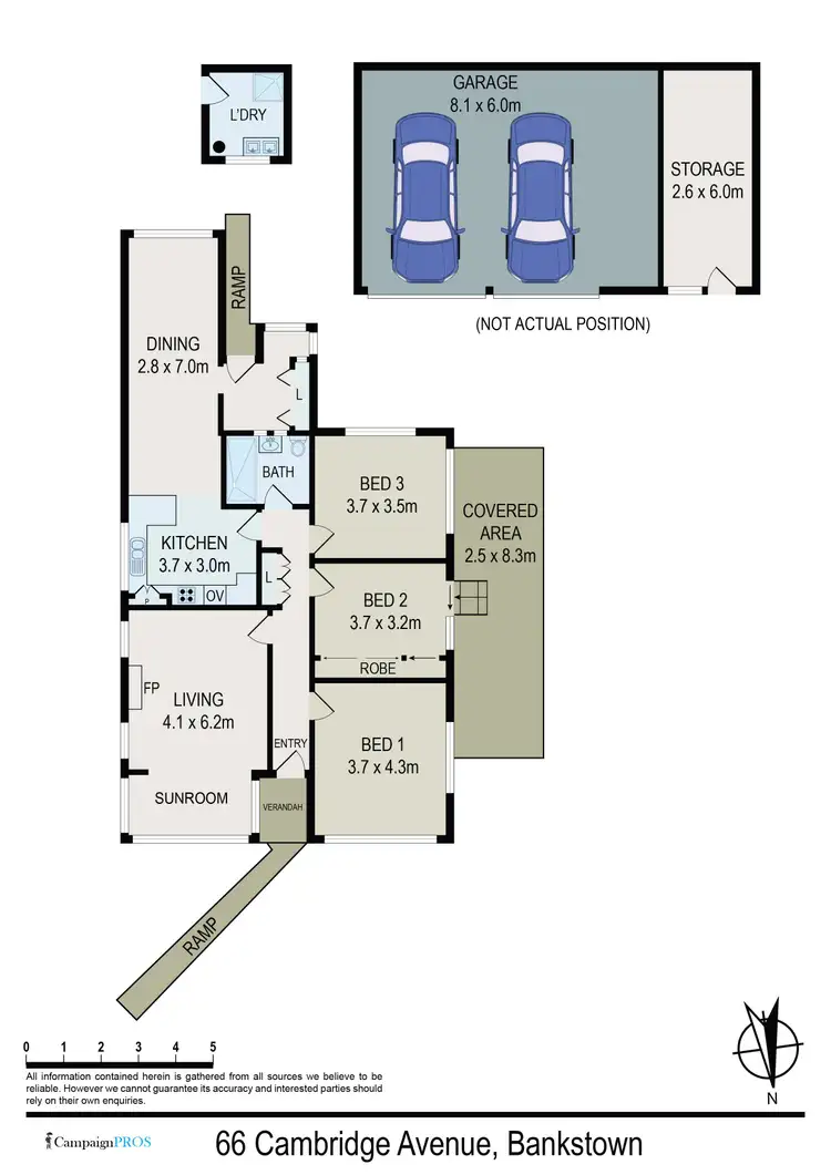 Floorplan of Homely house listing, 66 Cambridge Avenue, Bankstown NSW 2200