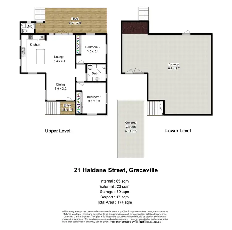 Floorplan of Homely house listing, 21 Haldane Street, Graceville QLD 4075