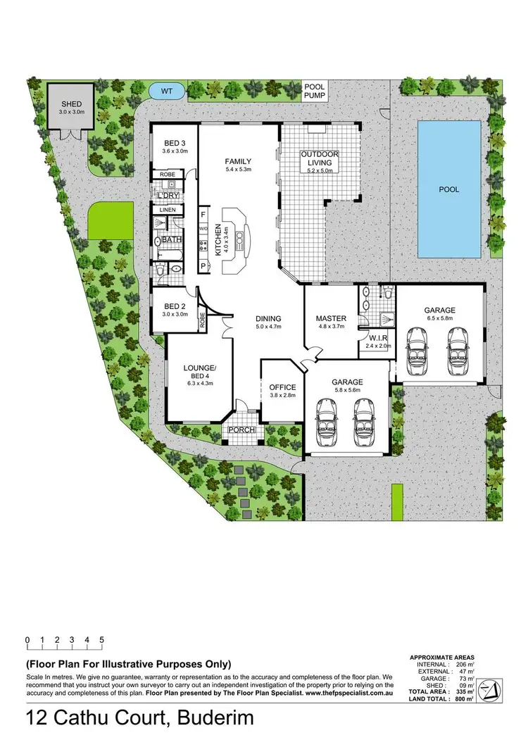 Floorplan of Homely house listing, 12 Cathu Court, Buderim QLD 4556