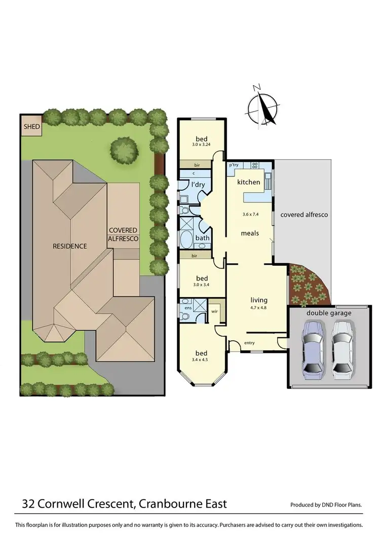 Floorplan of Homely house listing, 32 Cornwell Crescent, Cranbourne East VIC 3977