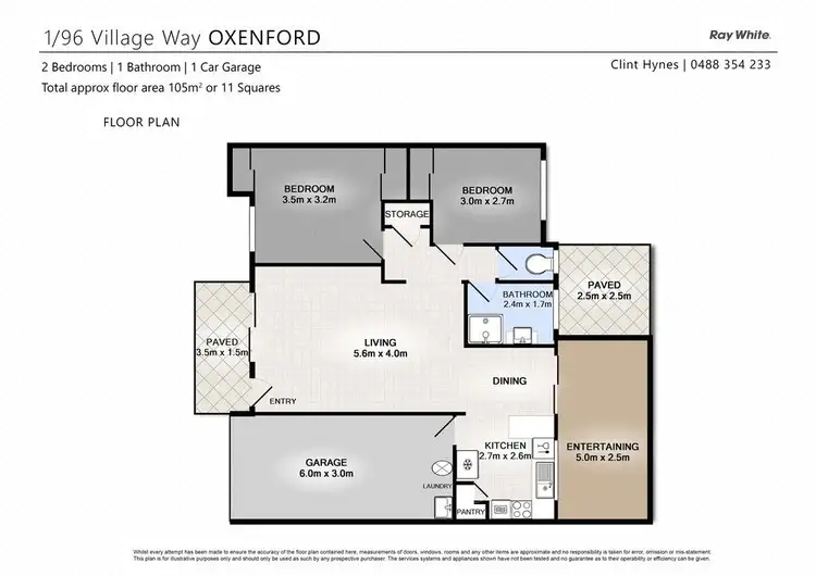 Floorplan of Homely other listing, 1/96 Village Way, Oxenford QLD 4210