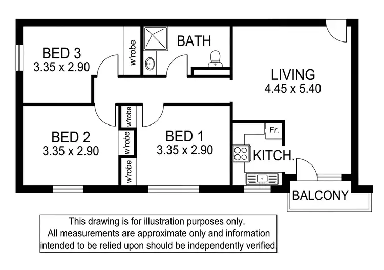 Floorplan of Homely unit listing, 20/34 Nile Street, Glenelg SA 5045