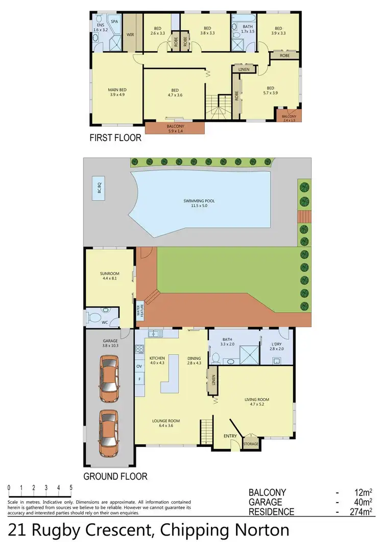 Floorplan of Homely house listing, 21 Rugby Crescent, Chipping Norton NSW 2170