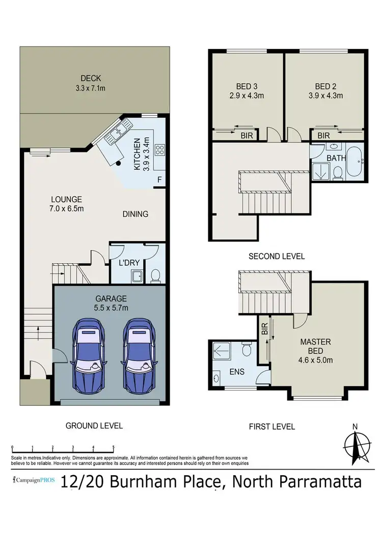 Floorplan of Homely townhouse listing, 12/20 Burnham Place, North Parramatta NSW 2151