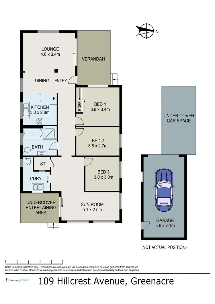 Floorplan of Homely house listing, 109 Hillcrest Avenue, Greenacre NSW 2190