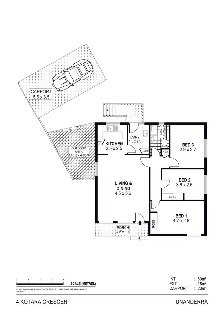 Floorplan of Homely house listing, 4 Kotara Crescent, Unanderra NSW 2526