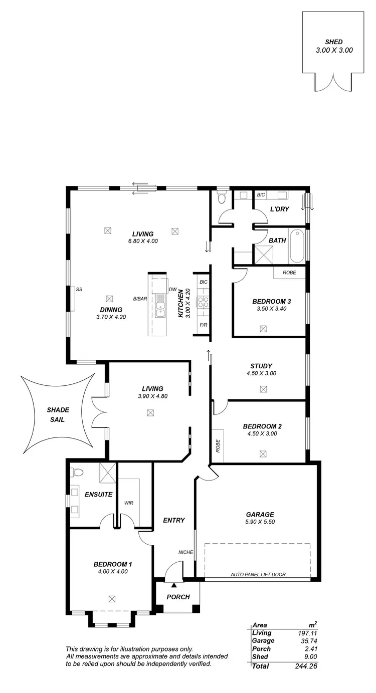 Floorplan of Homely house listing, 7 St Andrews Drive, Strathalbyn SA 5255