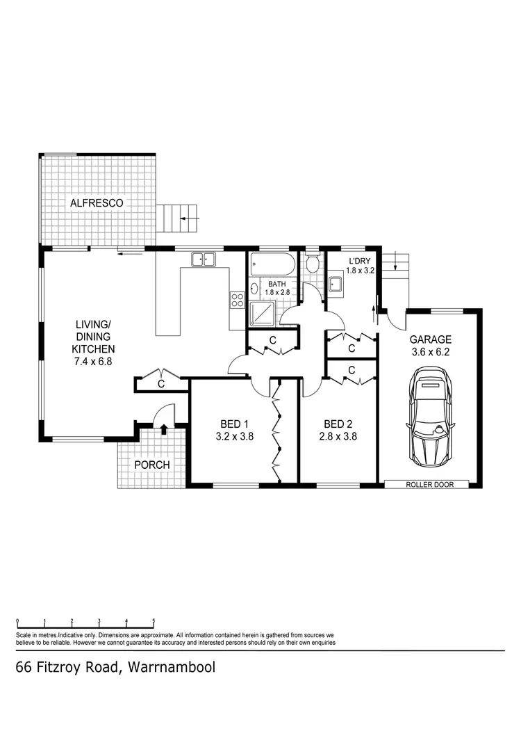 Floorplan of Homely house listing, 66 Fitzroy Road, Warrnambool VIC 3280